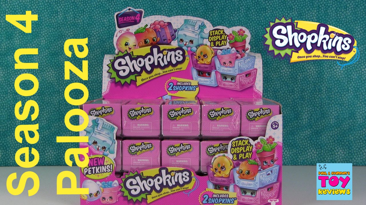SEASON 4 Shopkins Palooza | Full Box 30 Blind Baskets Opening | PSToyReviews