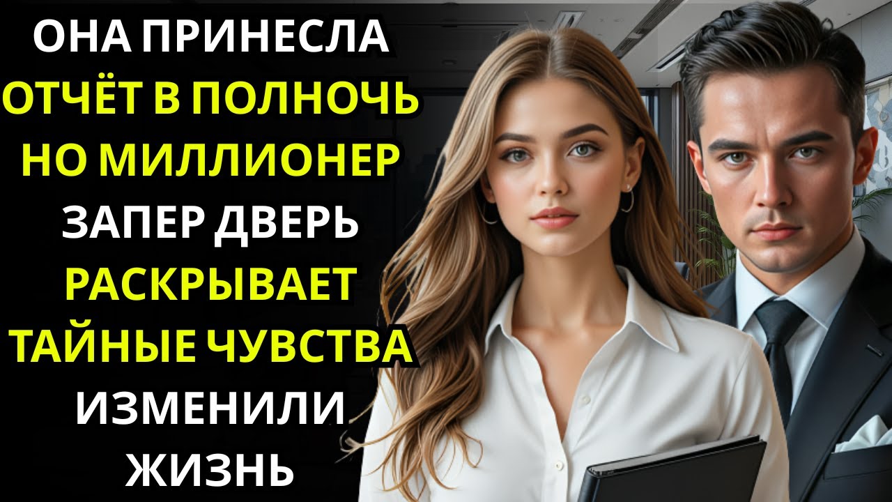 Она принесла отчёт ночью    и МИЛЛИОНЕР остался с ней до утра