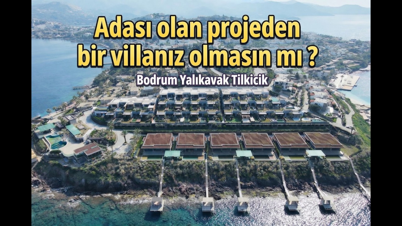 Kiralar Yıllık 80.000 Euro dan Başlıyor, Bodrumda Otel Konsepti Yalıkavak Tilkicik Satılık Tek Villa