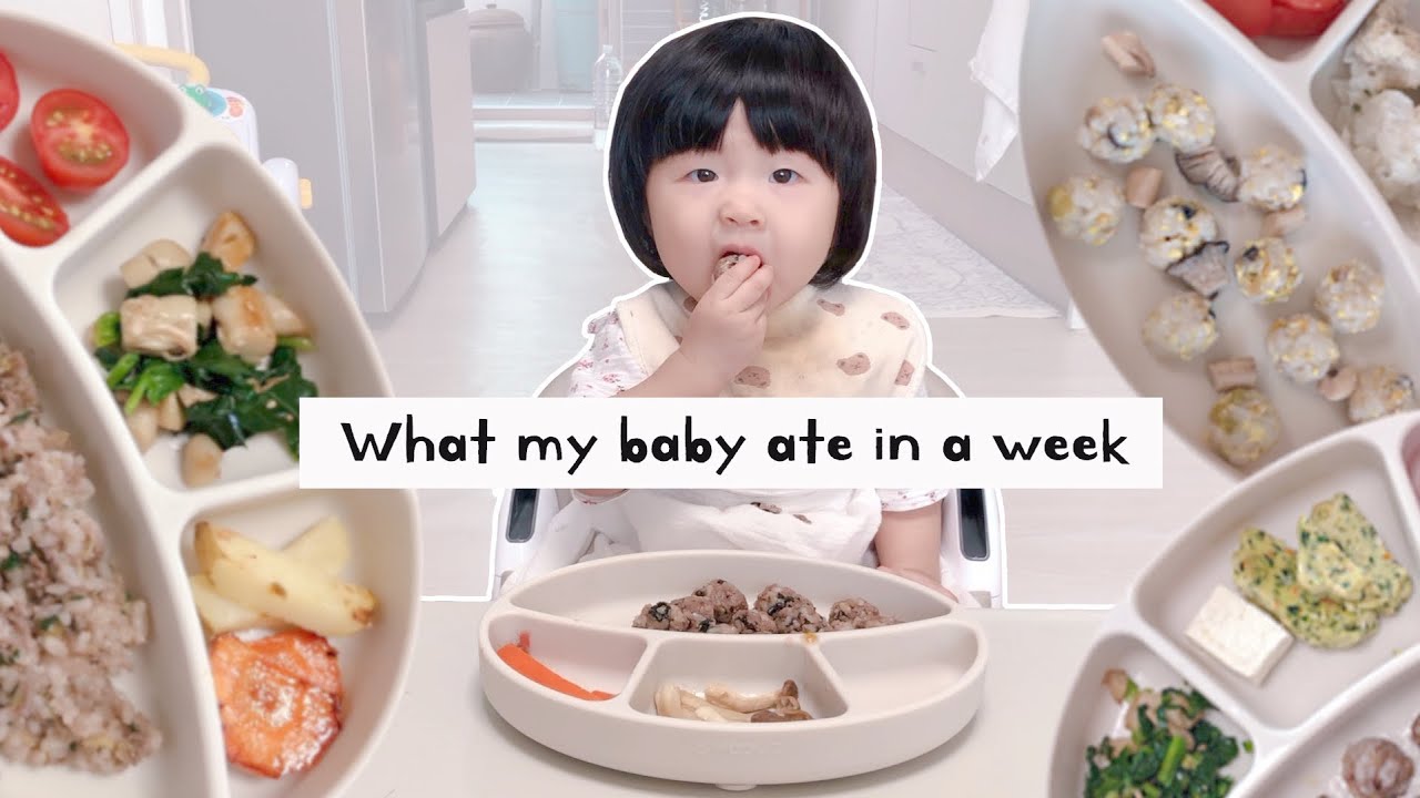 10개월 아기 일주일 식단 공개🥦 What my baby ate in a week #자기주도이유식 #blw #후기이유식 #육아브이로그