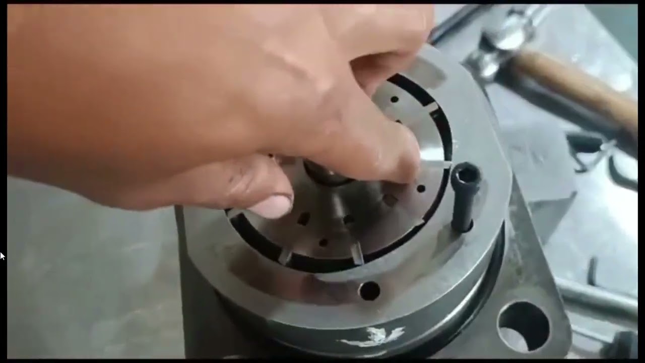 Funcionamiento de bomba hidraulica de paletas de cargador frontal caterpillar 938 G