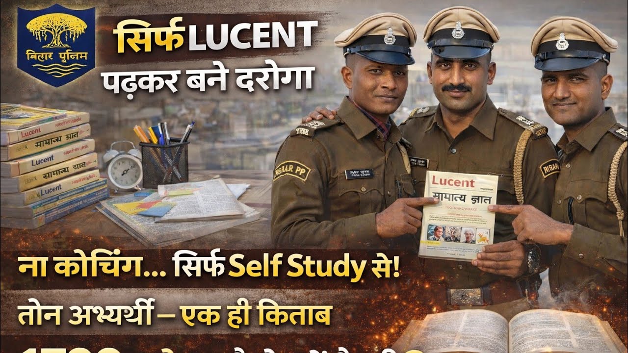 सिर्फ LUCENT पढ़कर बने दरोगा | ना कोचिंग, Self Study से Selection 🔥 | 1799 Strategy