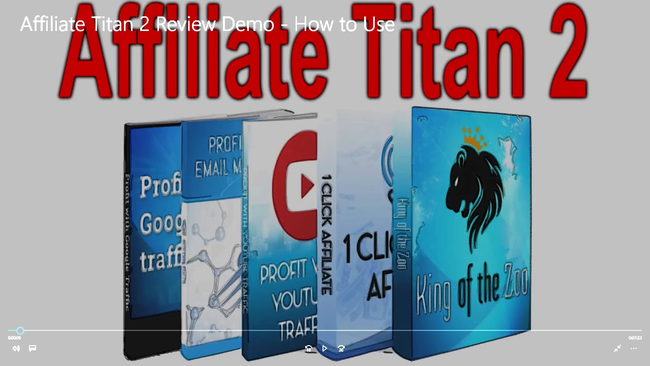 Affiliate Titan 2 Review Demo &ndash; How to Use