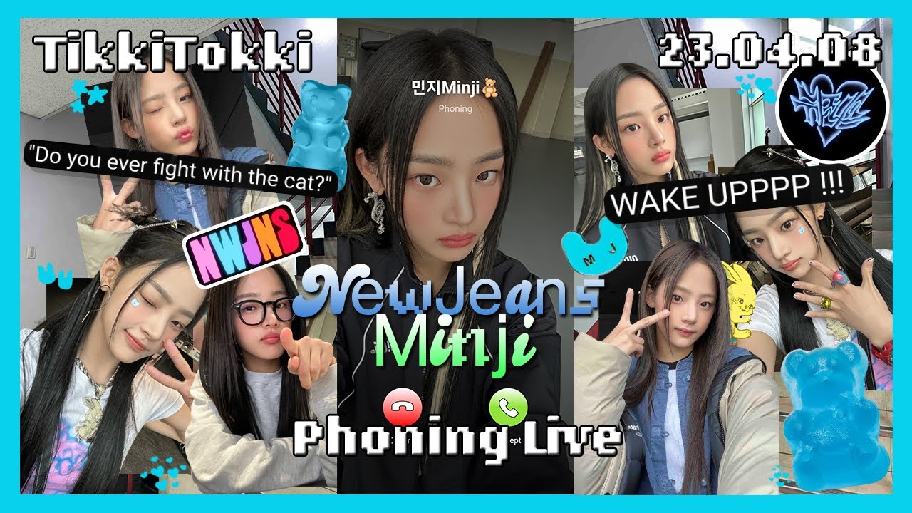 (ENG SUB+) NewJeans Phoning Live 23.04.08 - Minji's Longest Live Yet! (sleep/study/relax)