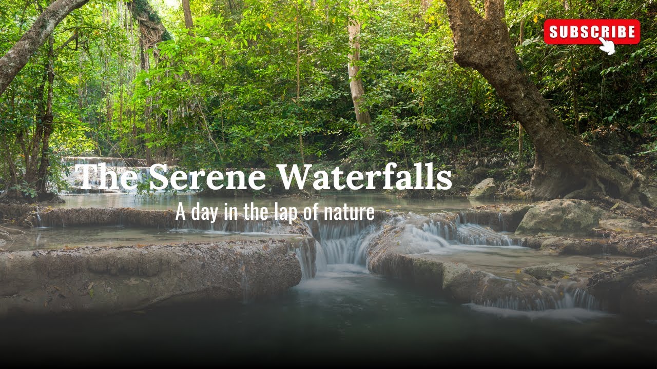 The Serene Waterfalls 💧 Peaceful Forest Water Sounds for Deep Relaxation#SereneWaterfalls#