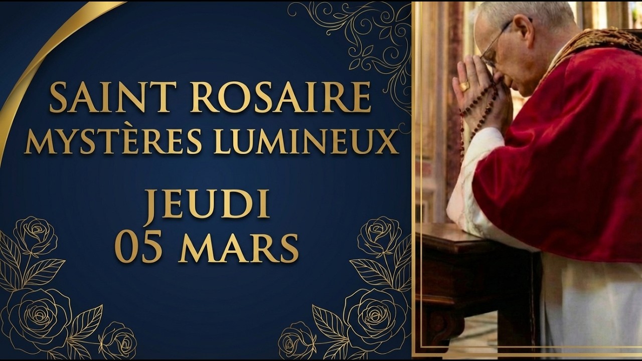 Rosaire du 5 Mars - Mystères Lumineux - RECALCUL DE L'ITINÉRAIRE 🧭
