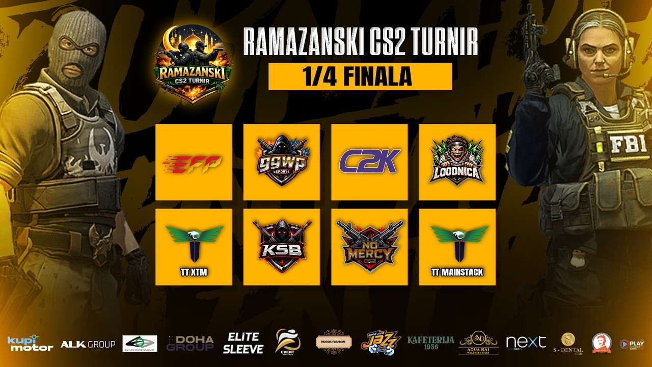 1/4 FINALE - BO3 - GGWP VS KUDESIBE - RAMAZANSKI CS2 TURNIR