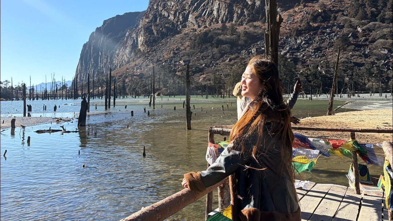We went to see the Madhuri lake. 📍Tawang Arunachal Pradesh 🪬🌸