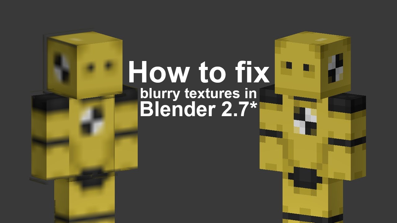 How to fix blurry textures in Blender 2.7*