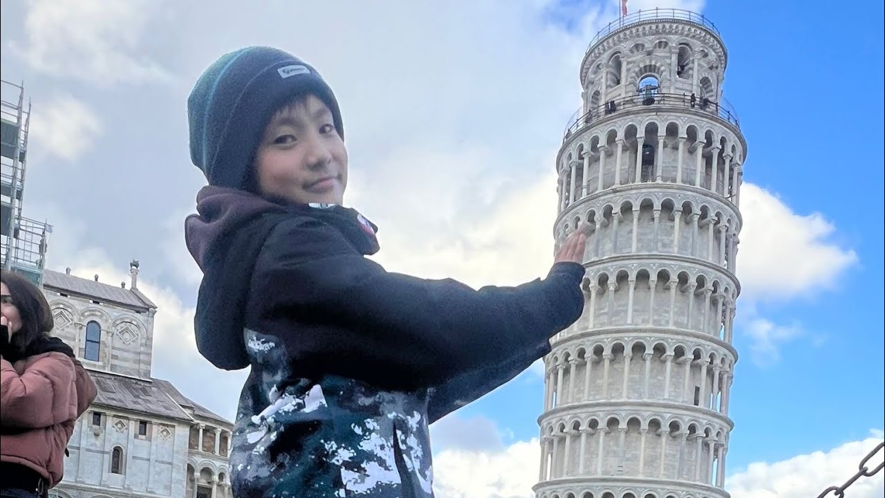 Leaning Tower of Pisa, Italy 🇮🇹, Day trips to Toscana from Rome, Italy Travel Vlog.