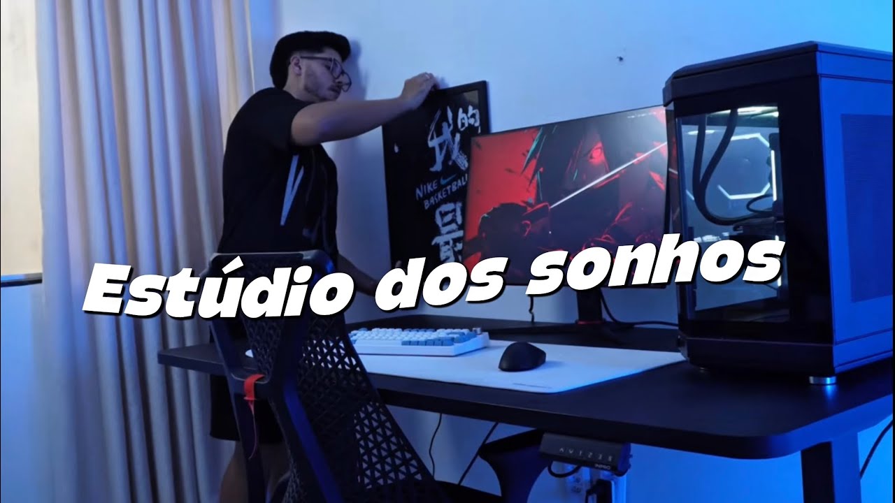 Transformando esse quarto vazio, em um EST&Uacute;DIO DOS SONHOS - Mesa El&eacute;trica Pro Duo