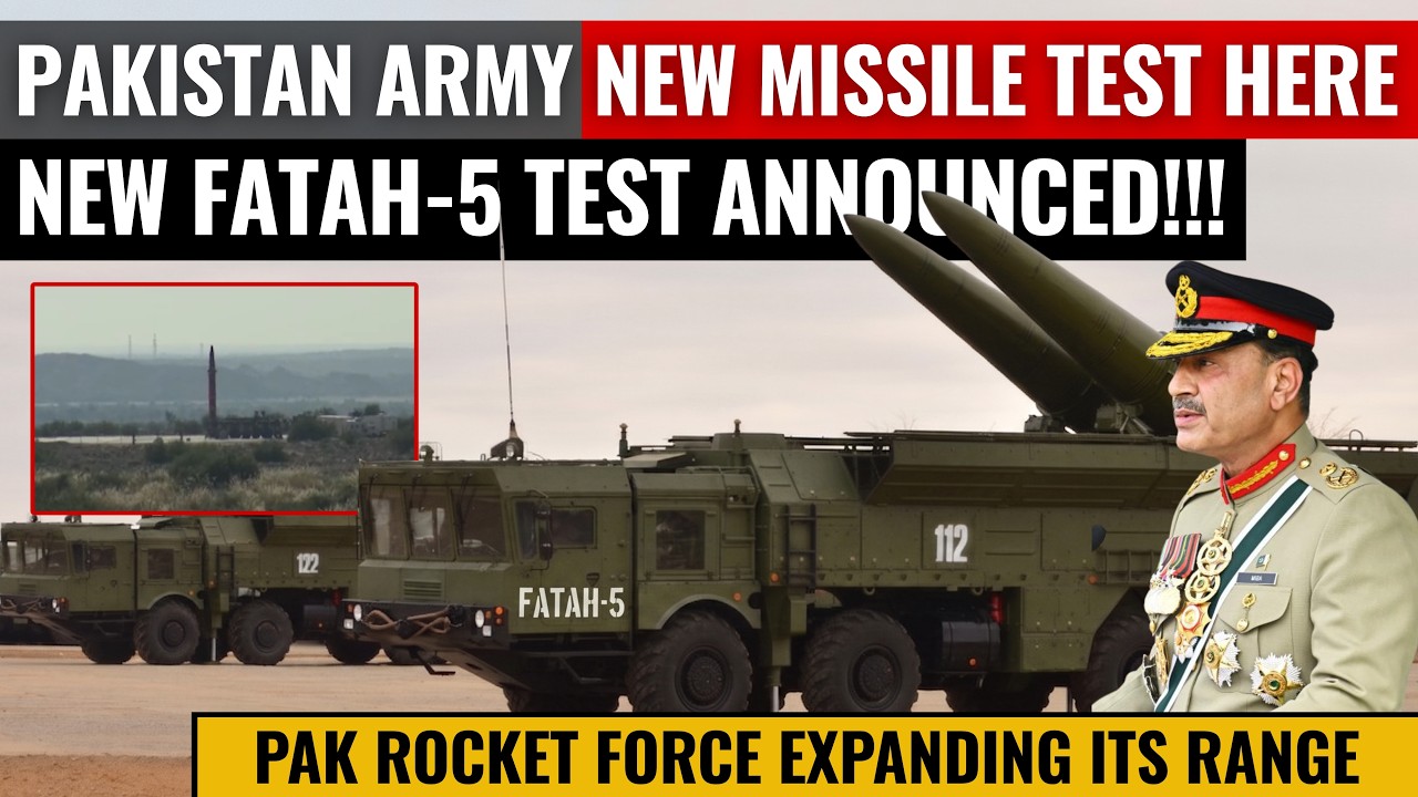 Pakistan Army New Missile Test | Fatah-5 Missile Test Announced? | Defence Outpost