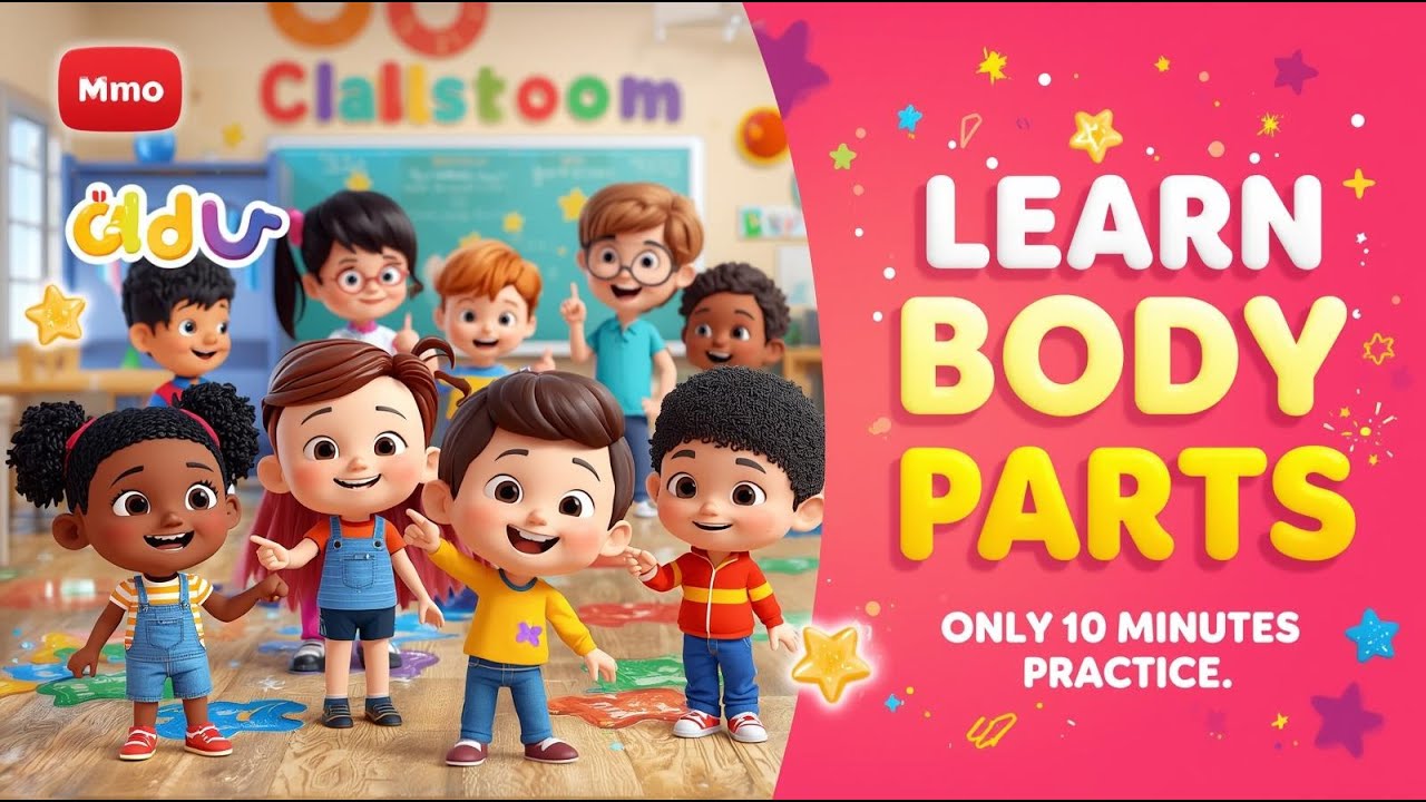 Body Parts for Kids | Learn Human Body Parts with Animation | Preschool Learning