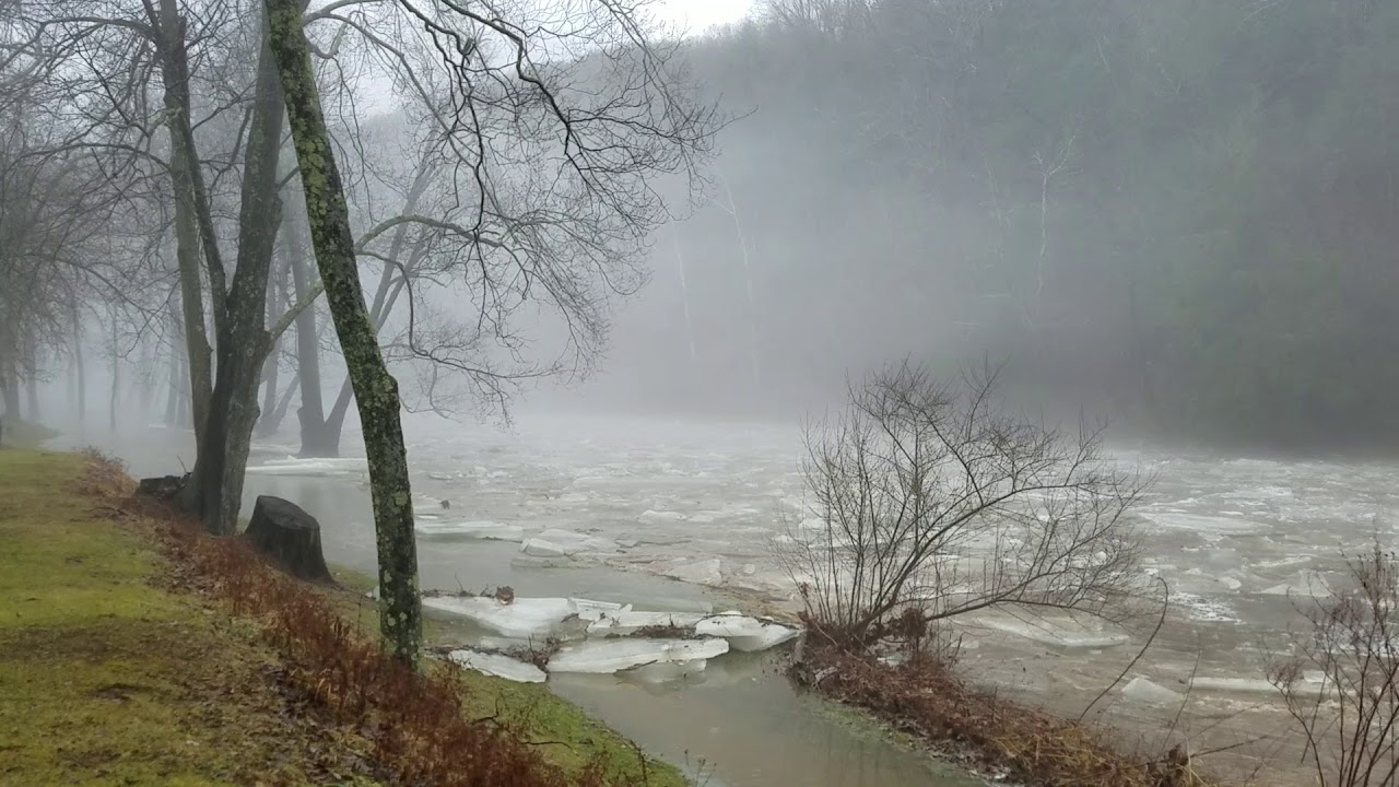 Ice Jam Break Up Little Beaver Creek State Park Ohio p2