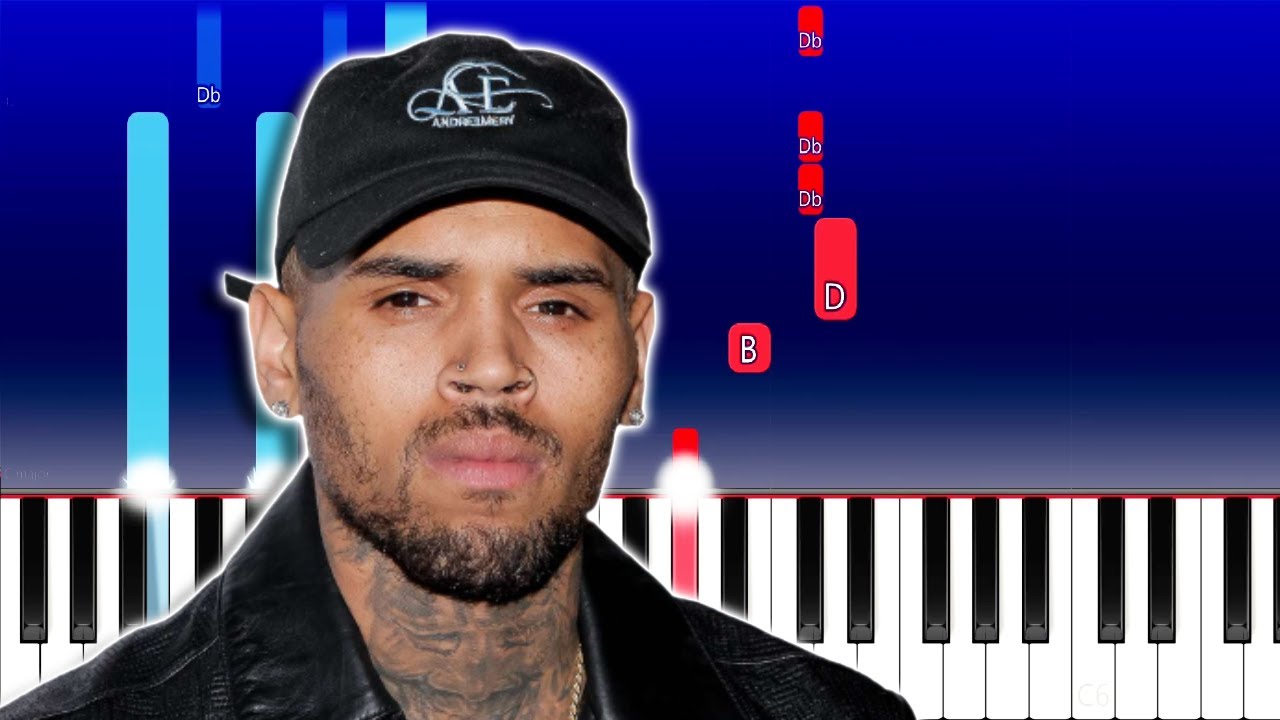 Chris Brown - Angel Numbers - Ten Toes (Piano Tutorial)
