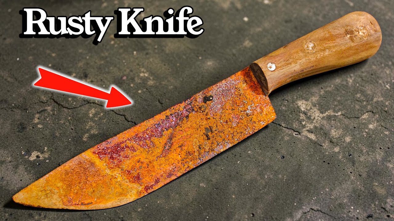 Total Restoration of a Forgotten Rusty Knife | ASMR Metalworking