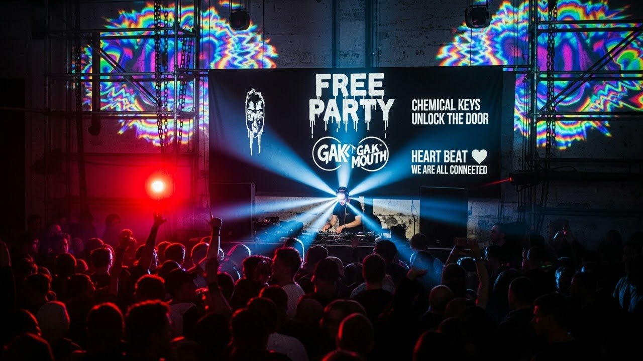 Hard Techno Industrial Acid Core 155 BPM | FREE PARTY (Unlock The Door) | Gak Mouth Techno BEST EDM