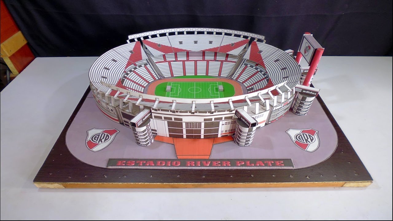Como hacer estadio de River Plate   escala 1:500 estilo papercraft