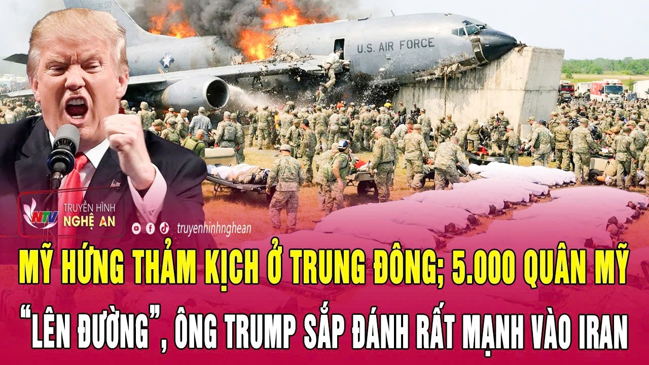 Mỹ hứng thảm kịch ở Trung Đông; 5.000 quân Mỹ “lên đường”, ông Trump sắp đánh rất mạnh vào Iran