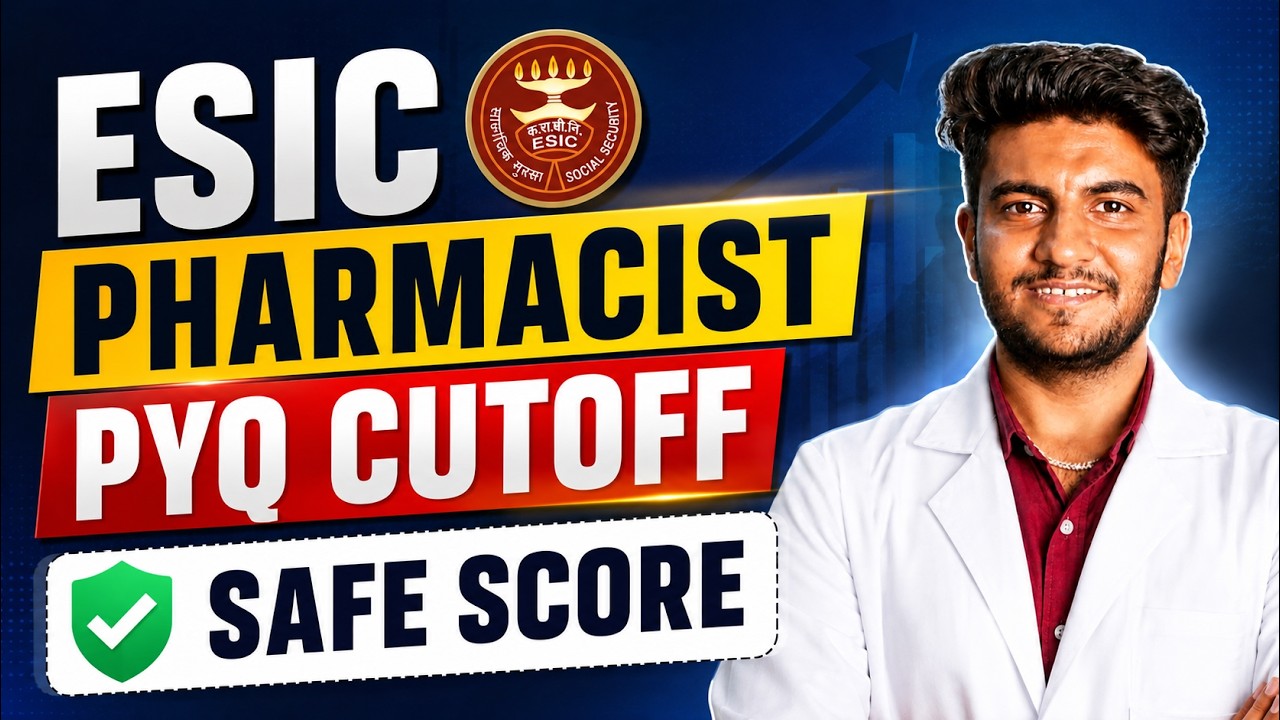 ESIC Pharmacist PYQ Cutoff 2026 | What is a Safe Score? | ESIC Pharmacist Expected Cutoff