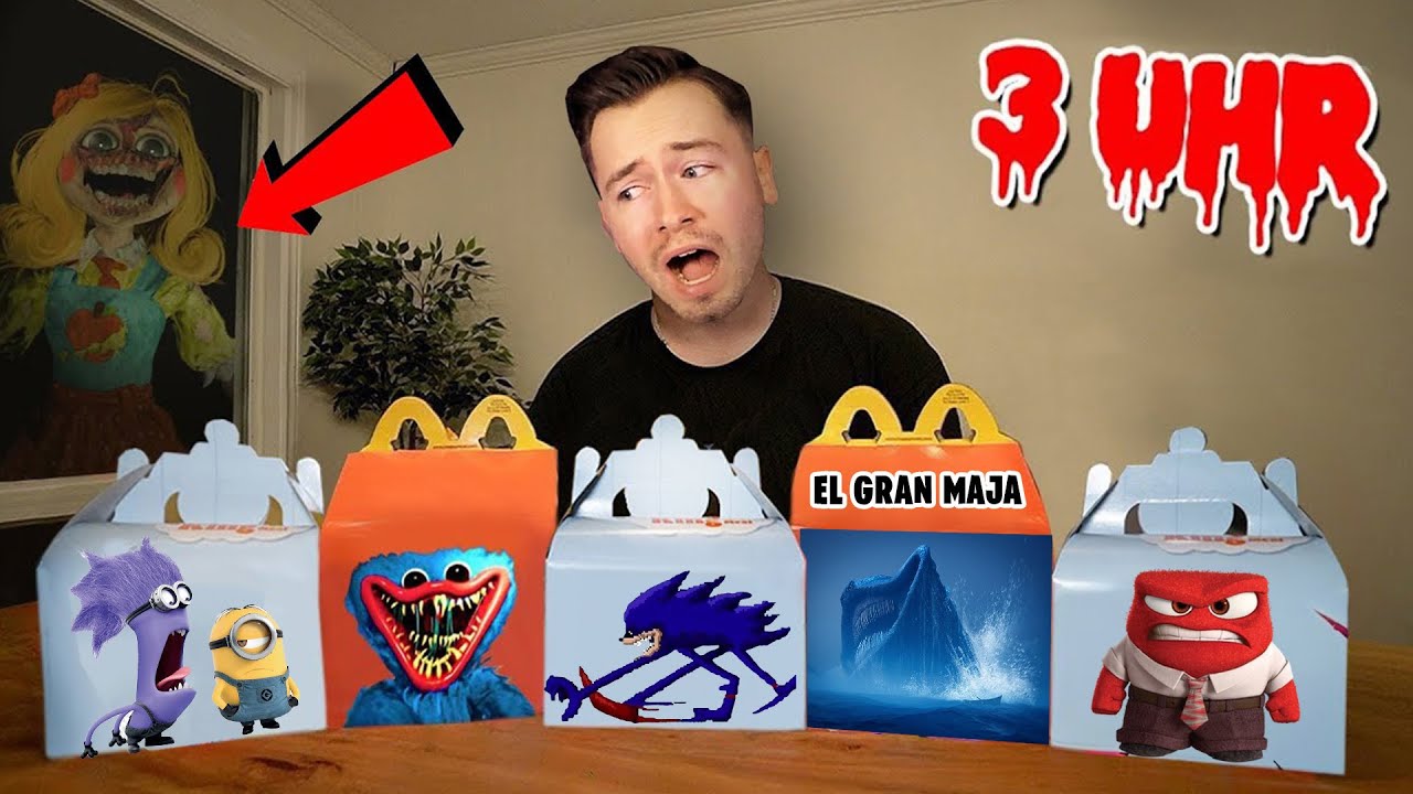 Öffne NIEMALS alle HAPPY MEALS…😱 (SHIN SONIC,EL GRAN MAJA, MINIONS)