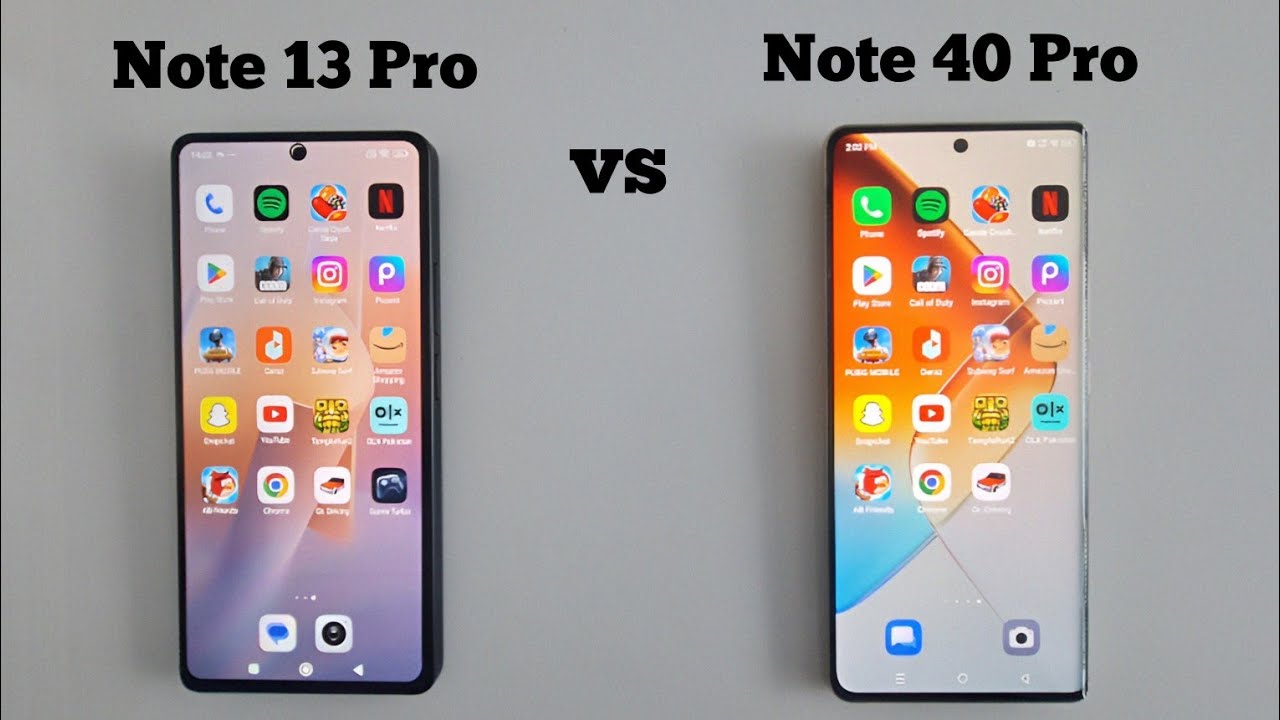 infinix Note 40 Pro vs Redmi Note 13 Pro || Speed Test
