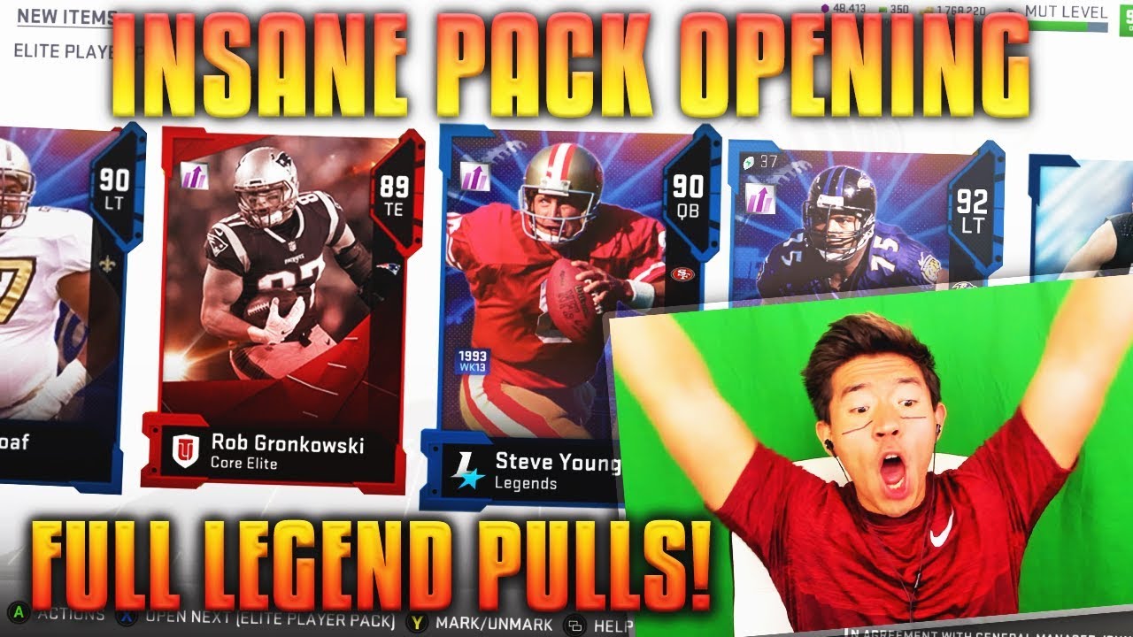 INSANE PACK OPENING! FULL LEGEND PULLS & MORE! Madden 19 Ultimate Team Pack Opening