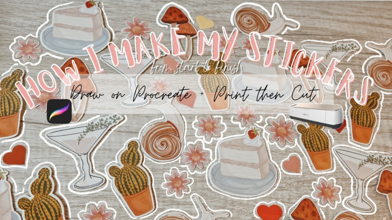 HOW I MAKE MY STICKERS FROM START TO FINISH