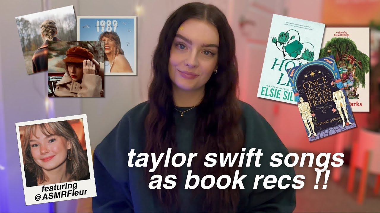 ASMR taylor swift songs as book recommendations 🎶 collab with 
