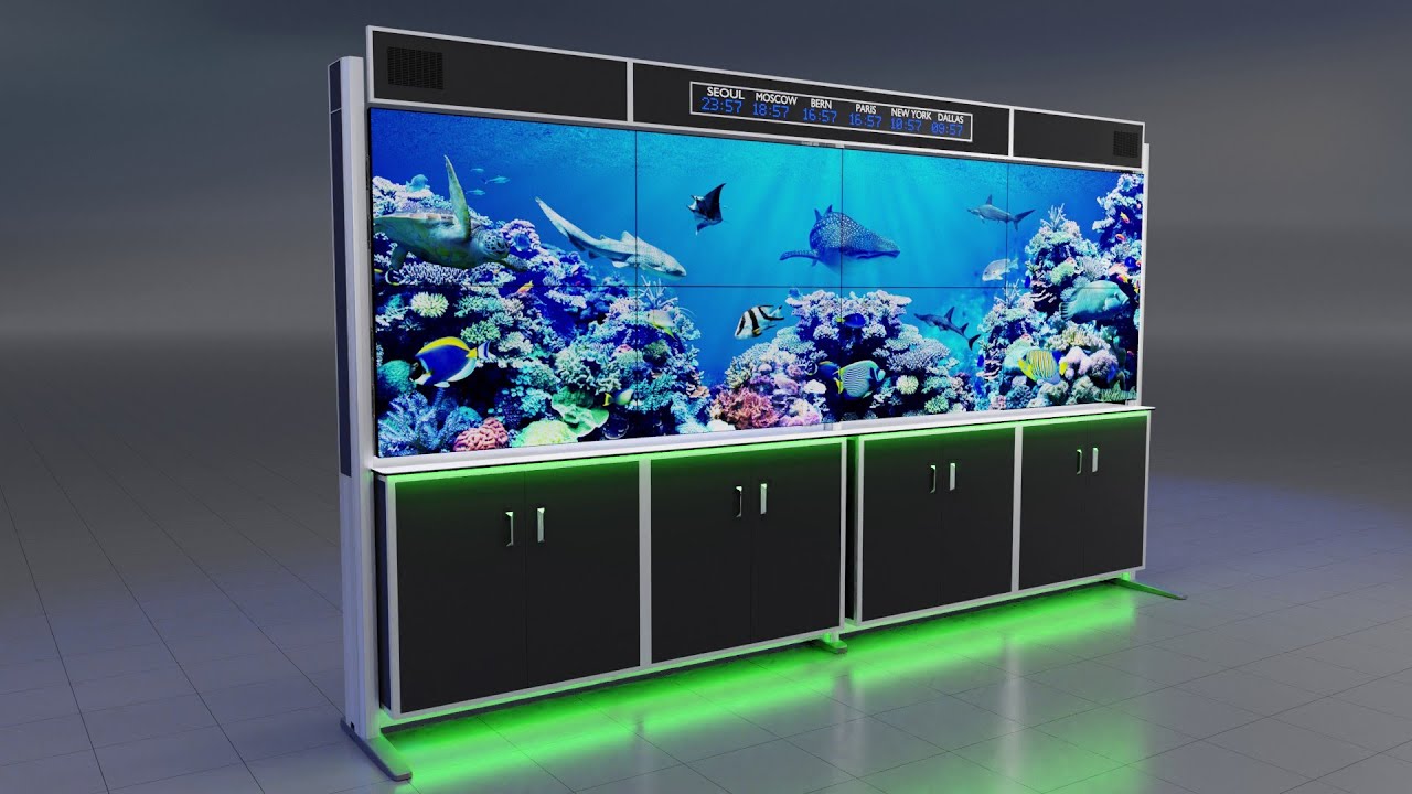 Monitorwände - VideoWall - modulares Profilsystem COMOWALL für alle Monitorgrößen
