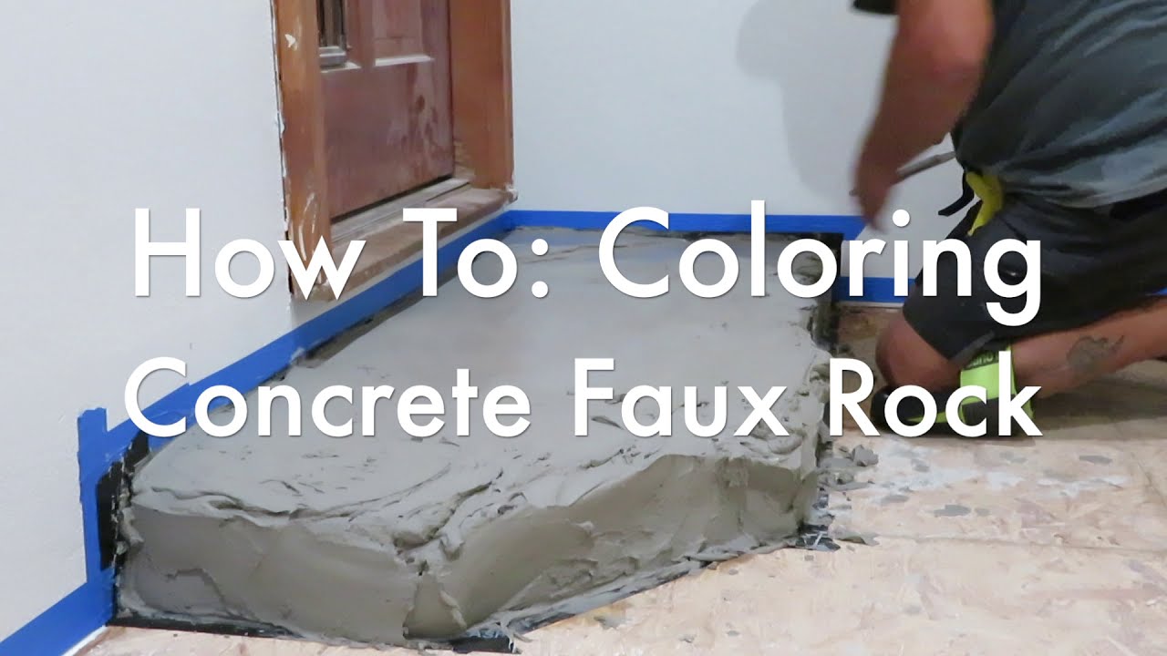 How to: Coloring a Concrete Faux Rock