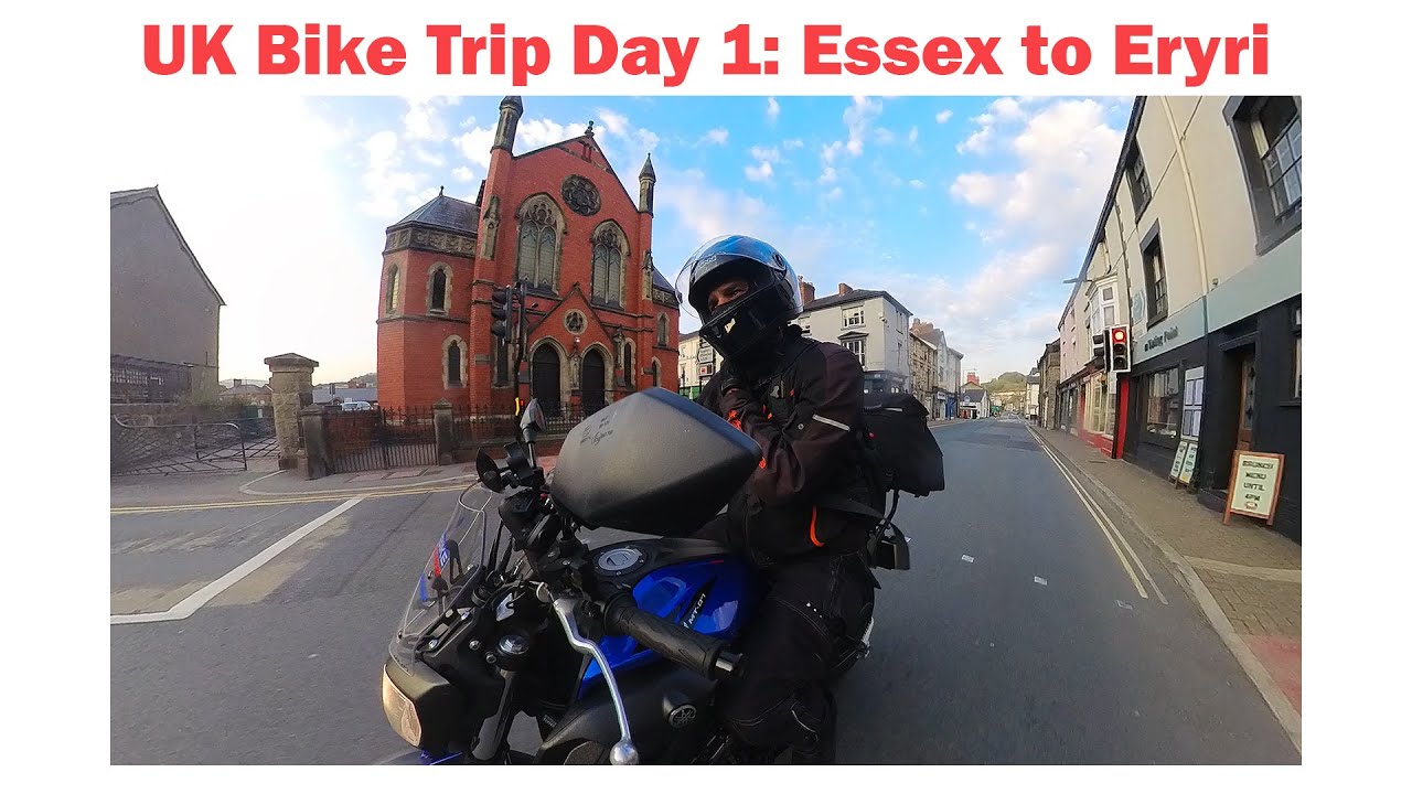 UK Motorcycle trip, Day 1 Essex to Eryri