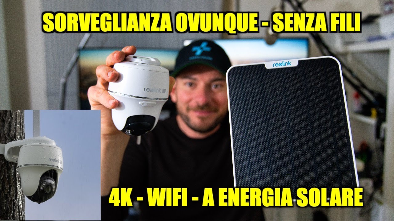 MIGLIORE video sorveglianza da Esterno SENZA FILI - REOLINK Argus PT Ultra