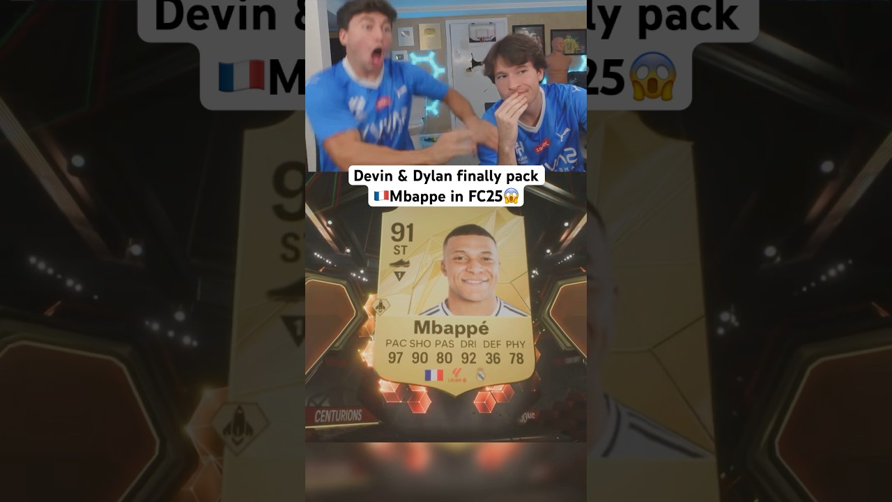 Devin & Dylan finally pack 🇫🇷Mbappe in FC25😱