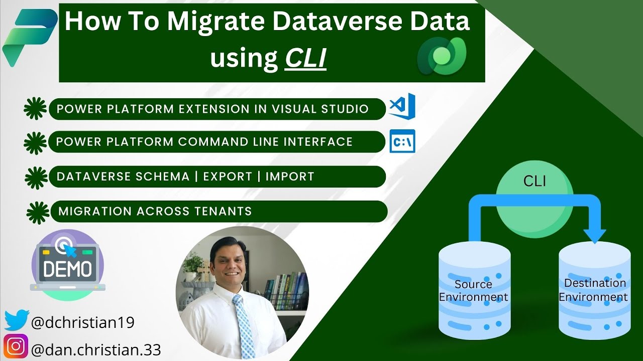 Как мигрировать данные Dataverse с помощью CLI