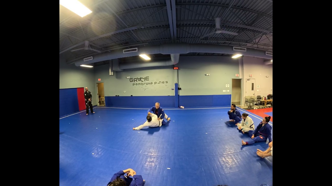 Hip bump sweep from clothes guard ￼