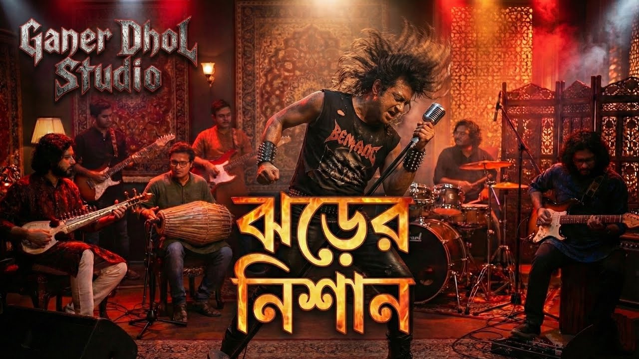 Jhorer Nishan | ঝড়ের নিশান | Bangla Folk Metal Fusion 2026 | Ganer Dhol Studio