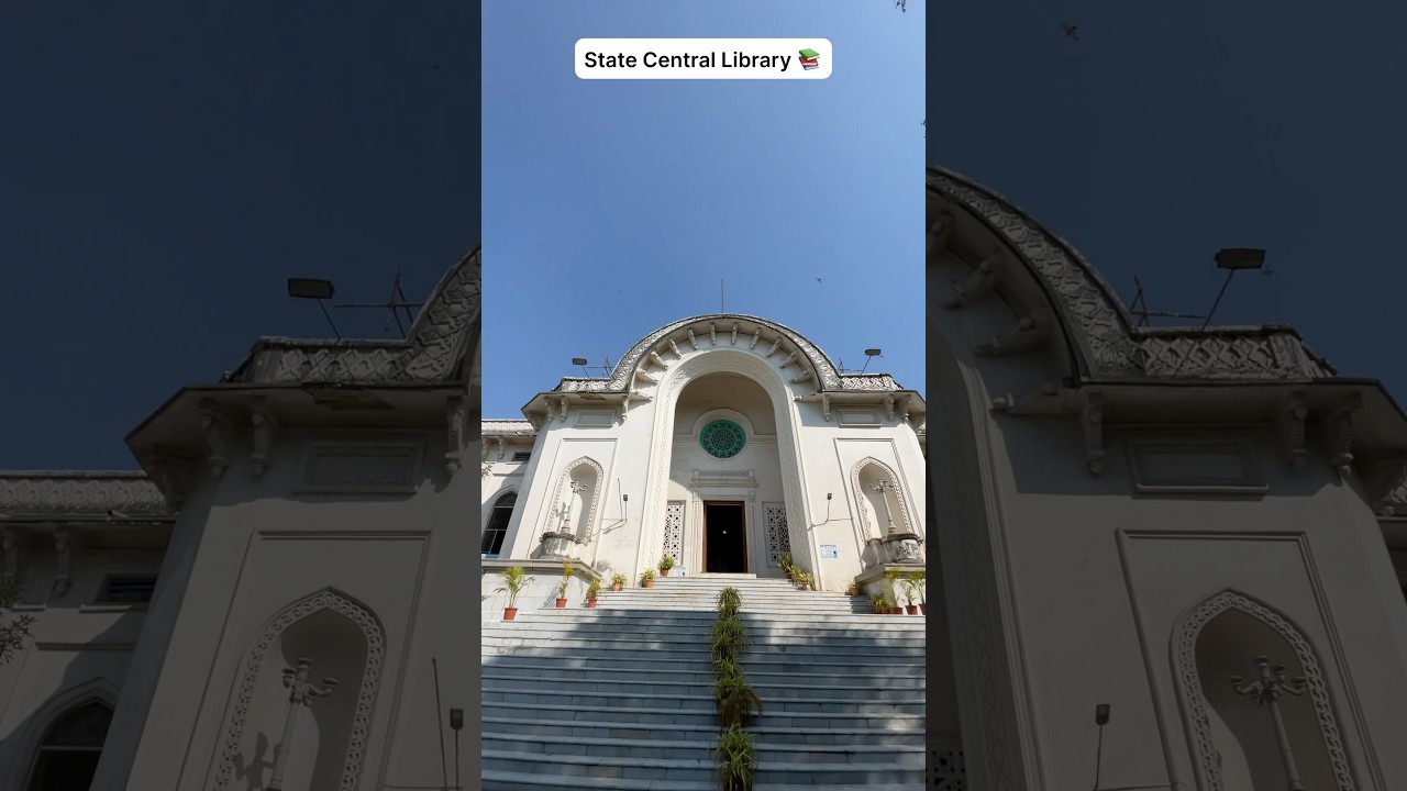 94/100 videos in 📍 Hyderabad  State Central Library 📚 #library ary