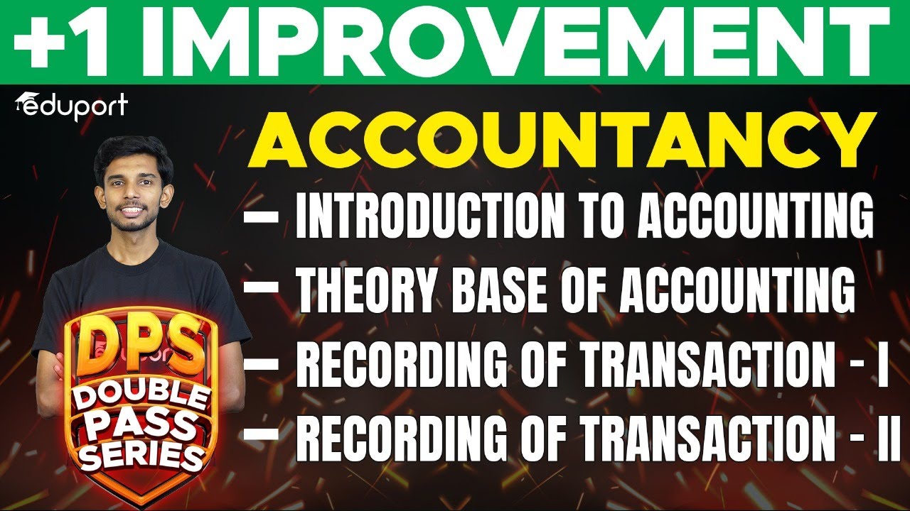 Plus One Improvement | Accountancy  | Sure Questions -Double pass | Eduport commerce and Humanities