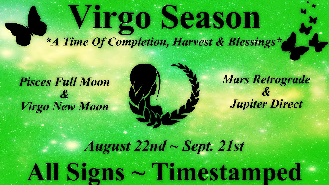 🔮✨Virgo Season Messages ~ All Signs Timestamped
