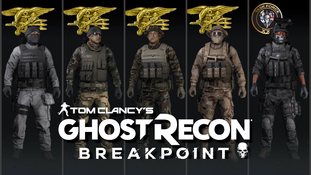Ghost Recon: Breakpoint - Fictional Uniforms - SOCOM (1, 2, 3), TF21