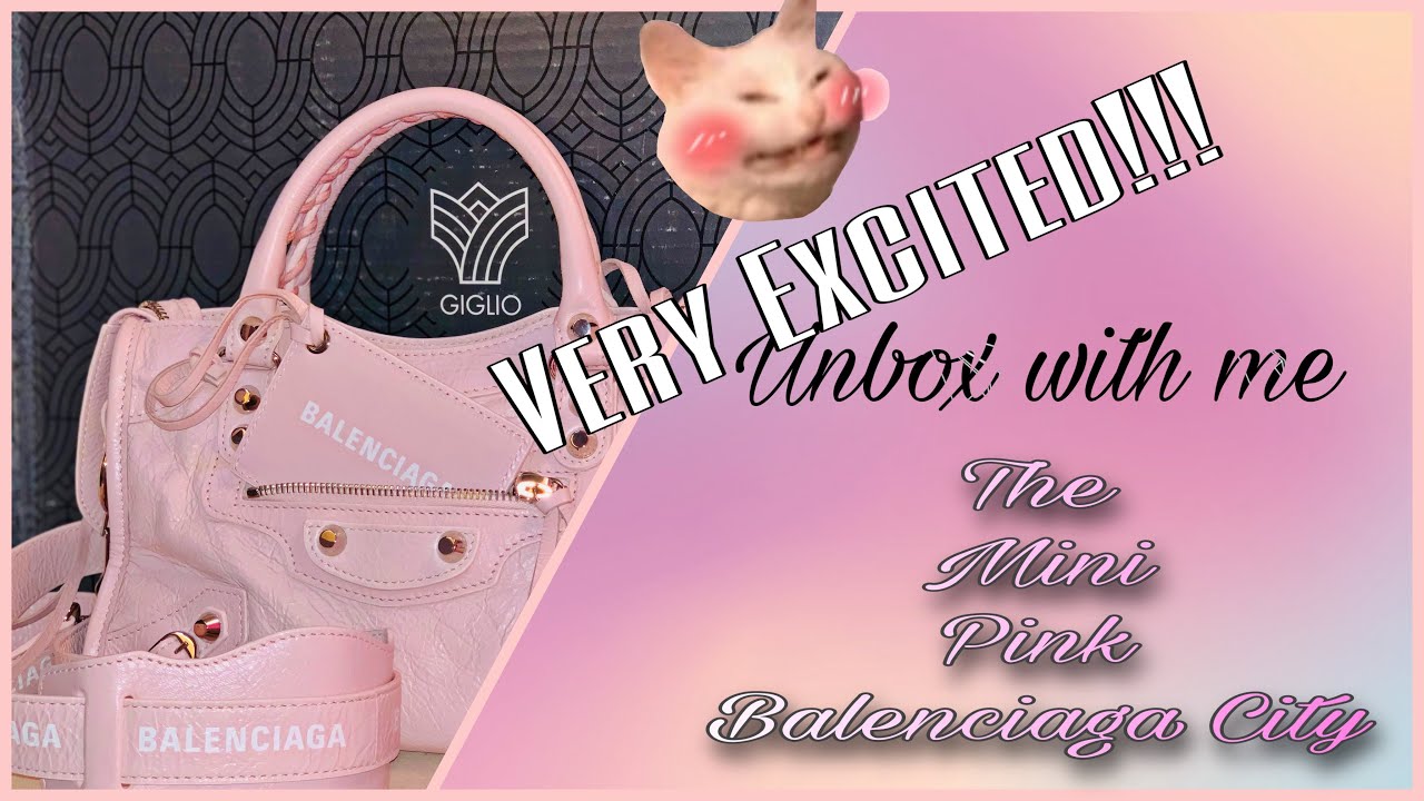 Pink Balenciaga City Handbag from Giglio.com (EXCITED!!) | بالنسياقا سيتي ميني لون وردي (حماس!!)