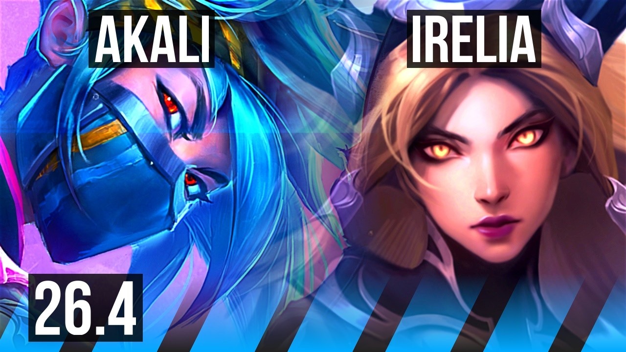 AKALI vs IRELIA (MID) | Good KDA: 18/2/5 | EUW Master | 26.4
