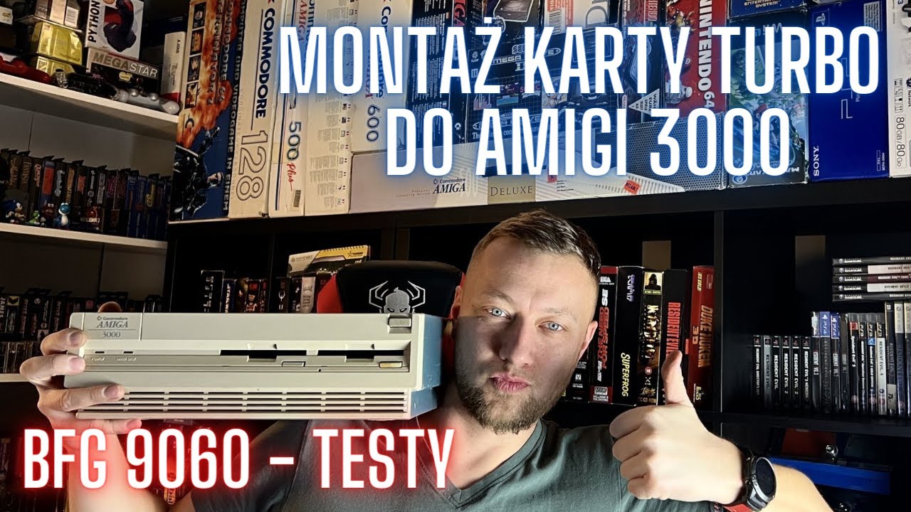 Montaż karty turbo do Amigi 3000 - BFG 9060, testy.