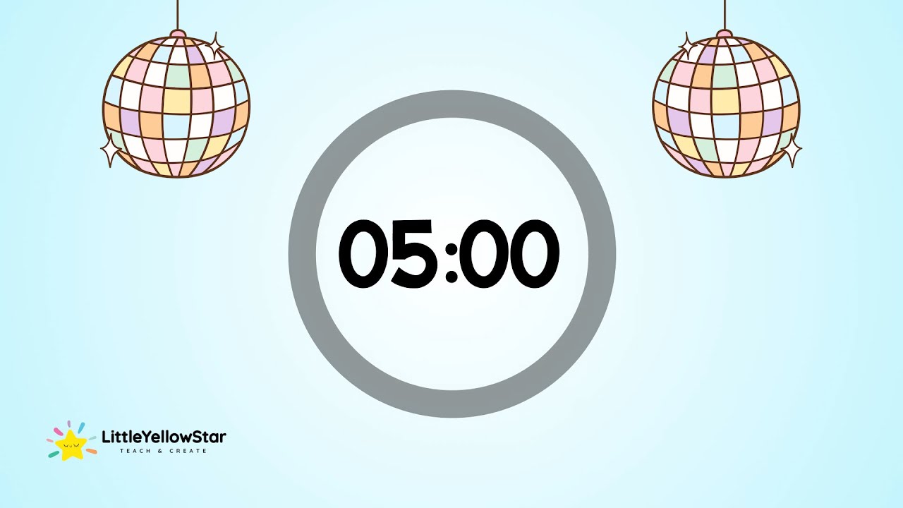 Disco Timer – 5 Minutes Countdown Timer With Music | Fun Classroom Timer