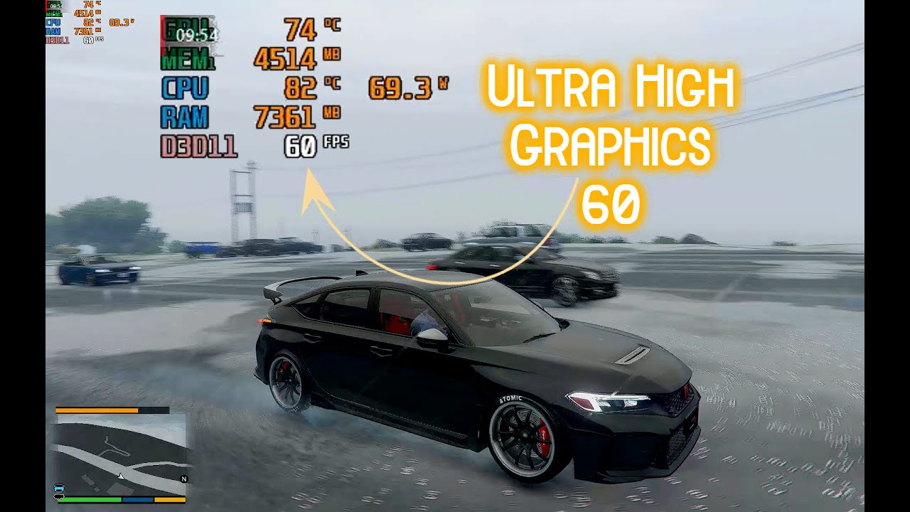 i7 4790 Rx 580 GTA V Graphic Test | 60FPS Ultra High Graphics