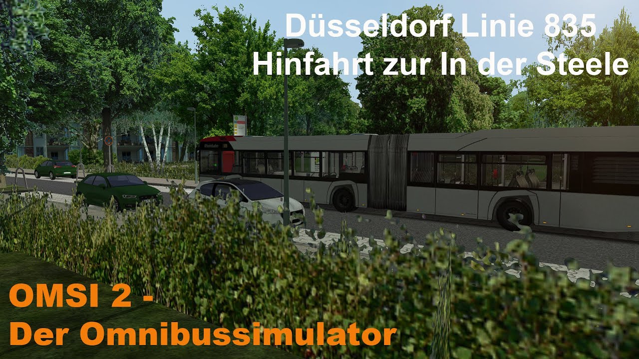 Omsi 2 Düsseldorf Linie 835 Hinfahrt zur In der Steele Solaris Urbino IV G