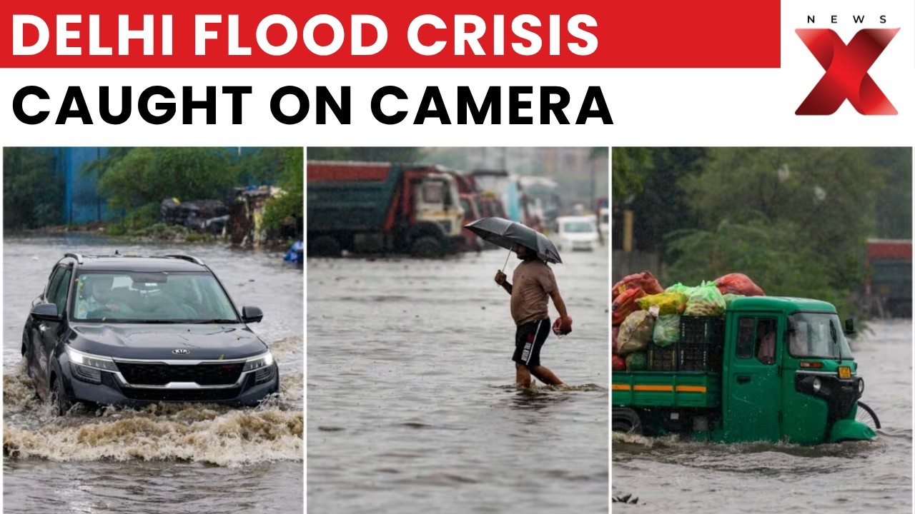 Delhi Waterlogging Crisis: Alipur Streets Turn Into Rivers After Heavy Overnight Rainfall | NewsX