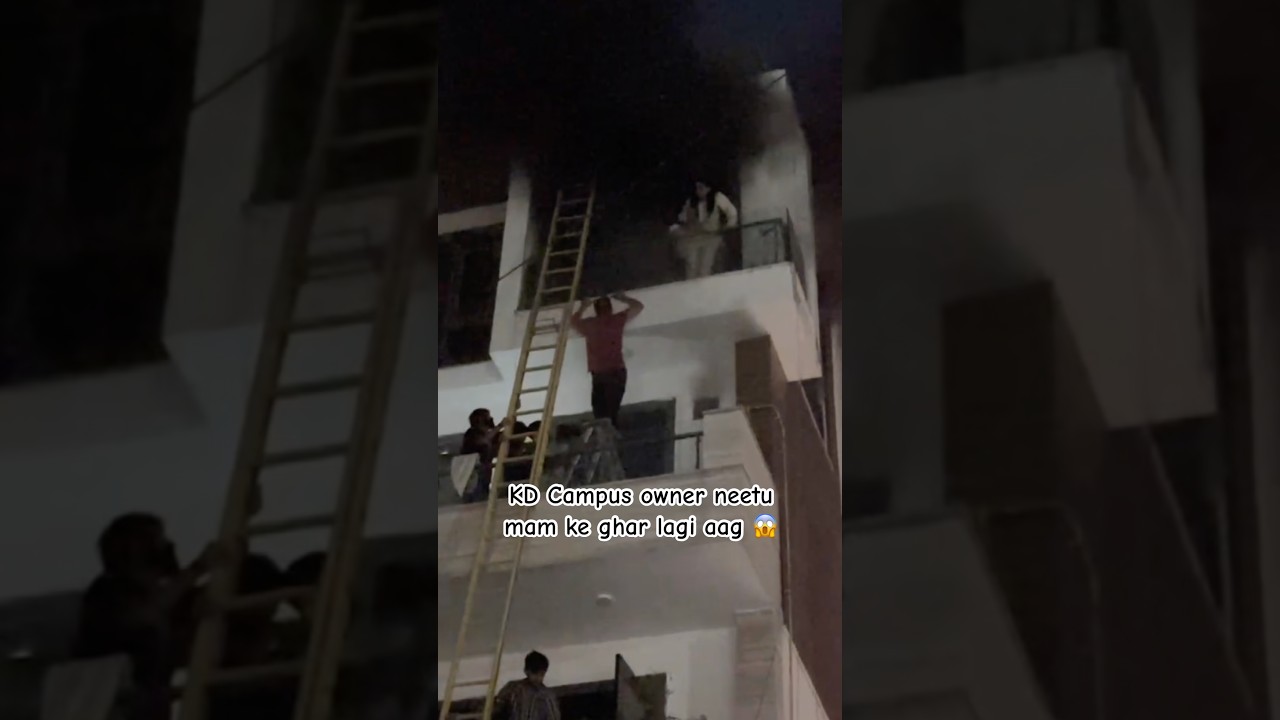 Neetu mam ke ghar aag😱.   #trending #fire #mukherjeenagar #neetumam #neetumamenglish #viral #shorts