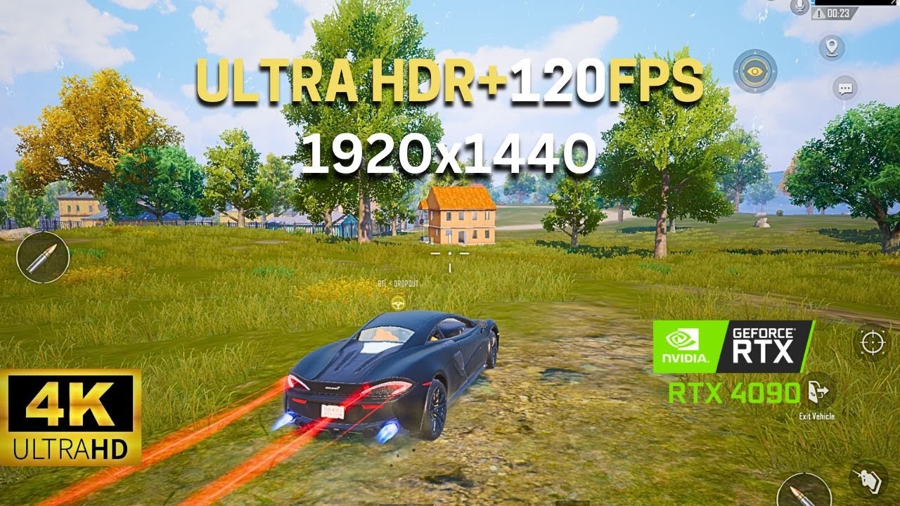 PUBG Mobile in 4K: RTX 4090 Max Settings